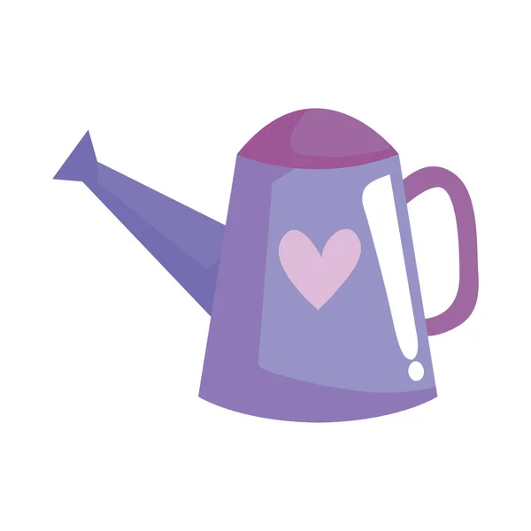 Фіолетовий Спринклер Значком Серця — стоковий вектор