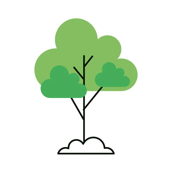 Ikona Zielonych Drzew Leśnych — Wektor stockowy