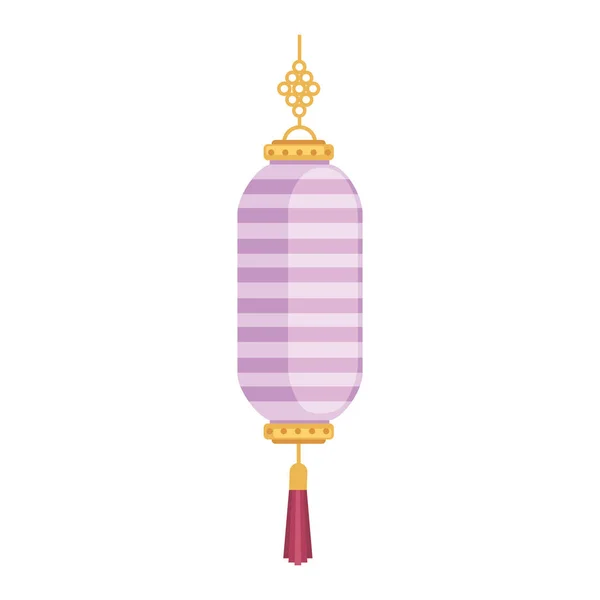 Lilac Chinese Lamp Hanging Decoration — Stockvektor