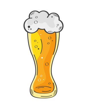bira cam içecek izole kutsal kişilerin resmi