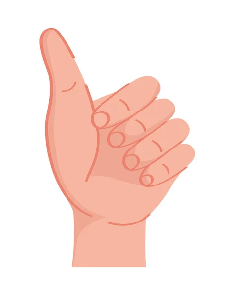 Left Hand Gesture Icon — Stok Vektör