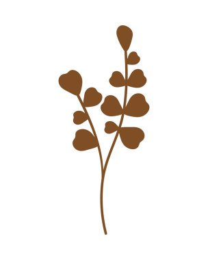 Dal siluet biçiminde yapraklar