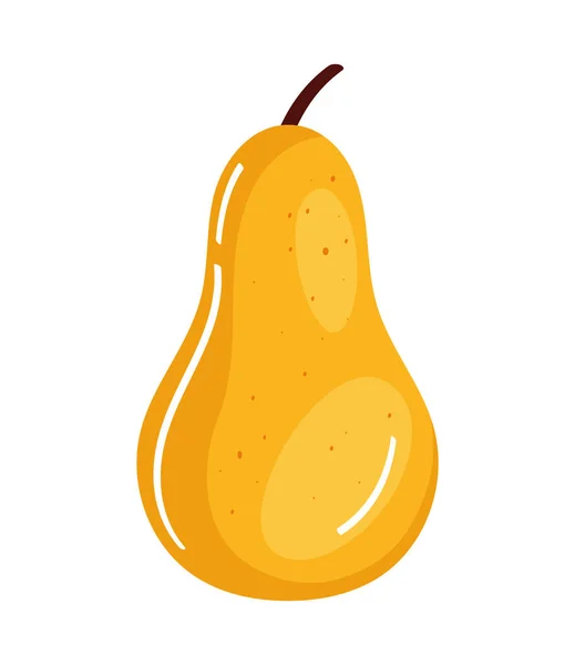 Yellow Pear Autumn Season Icon — Stockvector