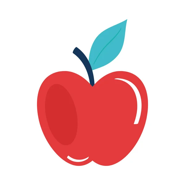 Elma Taze Meyve Kırmızı Simgesi — Stok Vektör