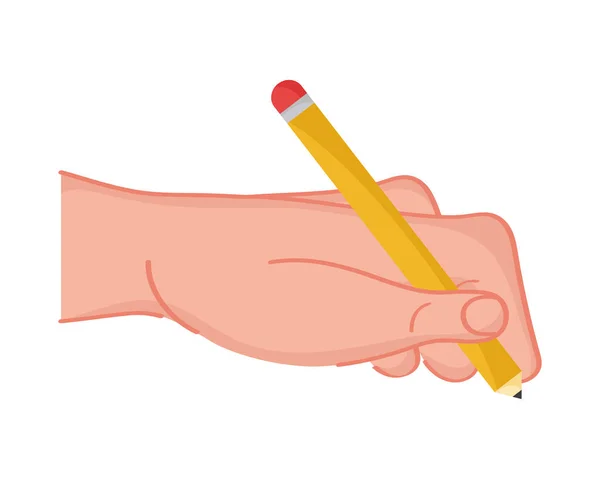 Left Hand Writing Gesture Icon — Stok Vektör