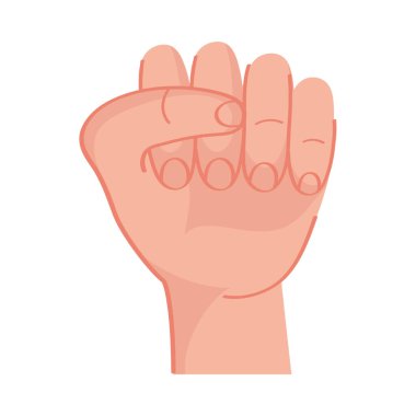 Sol el yumruk hareketi simgesi