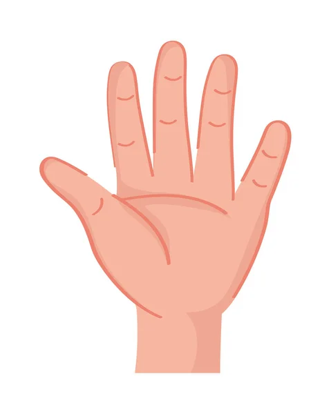 Left Hand Stop Gesture Icon — Image vectorielle