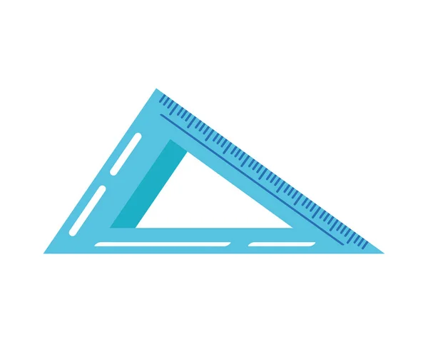 Значок Шкільного Правила Трикутника — стоковий вектор