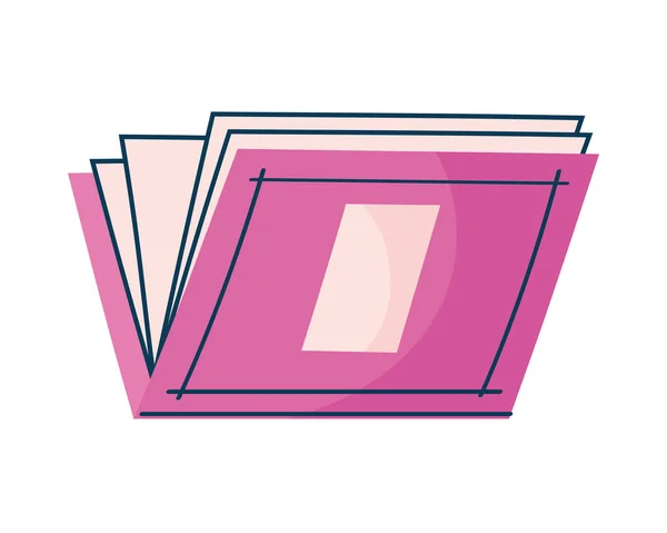 Purple Book Literacy Supply Icon — 스톡 벡터