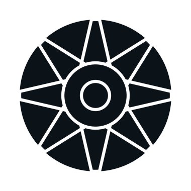 Mısır kültür dairesi siluet simgesi