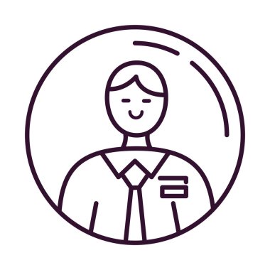 Zarif iş adamı karakter simgesi