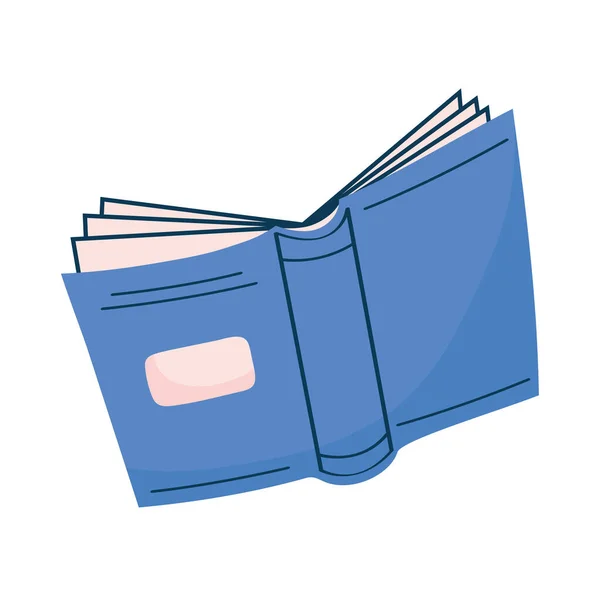 Blue Book Literacy Supply Icon — Archivo Imágenes Vectoriales