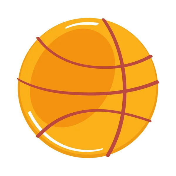 Basket Ball Équipement Sportif Icône Isolée — Image vectorielle