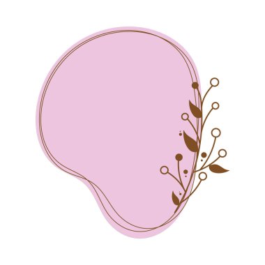 Leylak çiçekli rozet simgesi