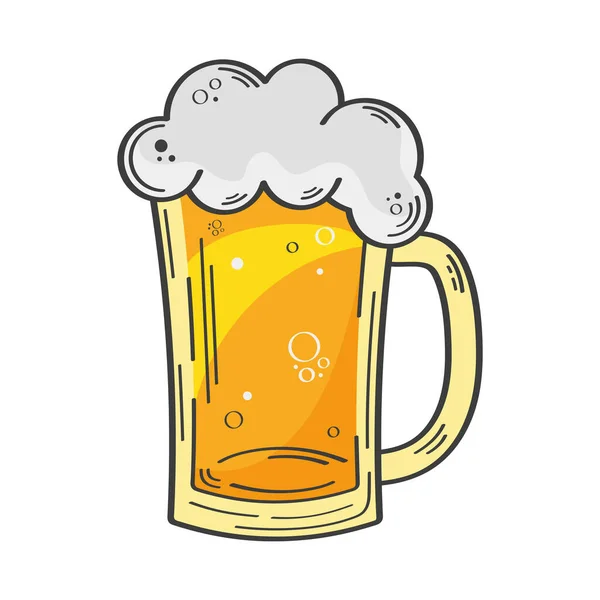 Beer Jar Drink Beverage Icon — Vettoriale Stock