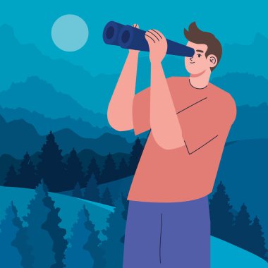 teleskop karakterli adam araması