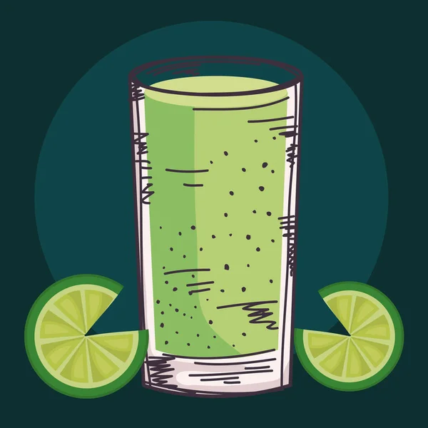 Lemonade Glass Drink Beverage Icon — Vector de stock