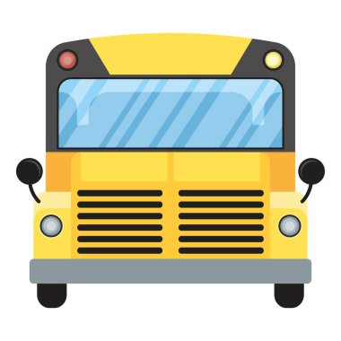 okul servisi ön görünüm simgesi