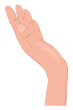 hand receiving gesture isolated icon