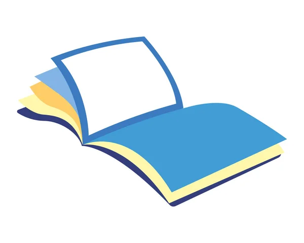 Podręcznik Otwarta Ikona Umiejętności Czytania Pisania — Wektor stockowy