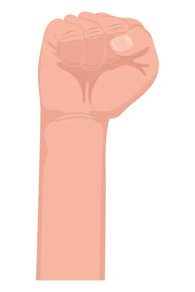 Fist Hand Protesting Riot Icon — 图库矢量图片