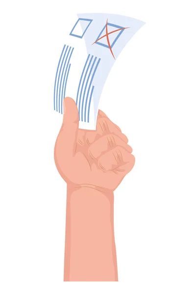 Hand Lifting Election Vote Icon — ストックベクタ