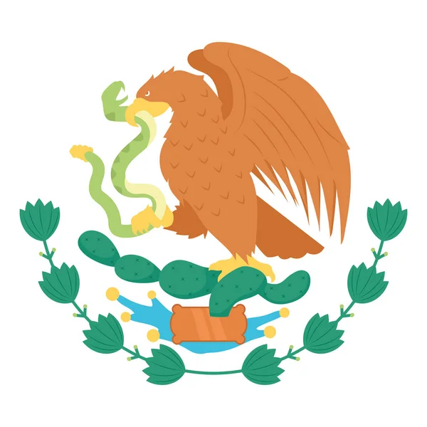 Coat Arms Mexico Icon — ストックベクタ