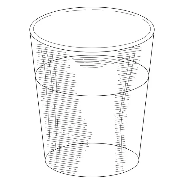 Liquid Glass Sketch Style Icon — Stockvektor