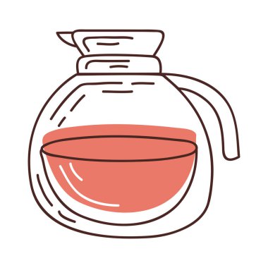 Kavanoz çatal simgesinde kahve