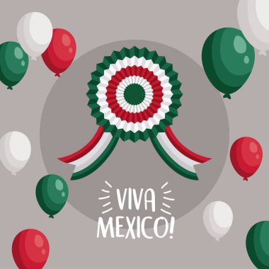 Çok yaşa Meksika harfleri. İçinde balon helyum var.