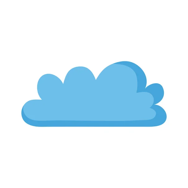 Blue Sky Cloud Floating Icon — Stockvektor