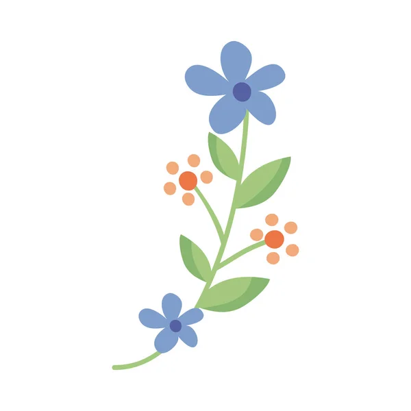 Flowers Garden Leafs Icon — 图库矢量图片