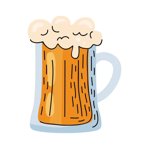 Beer Jar Foam — Stockvector
