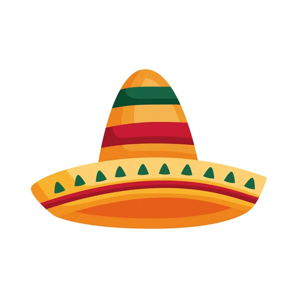 Mexican Culture Hat Traditional Icon — Stock Vector