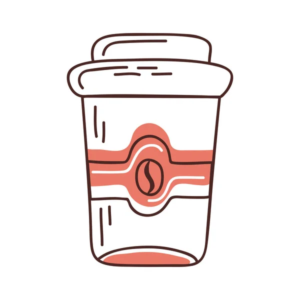 Καφέ Take Away Εικονίδιο Κατσαρόλα — Διανυσματικό Αρχείο