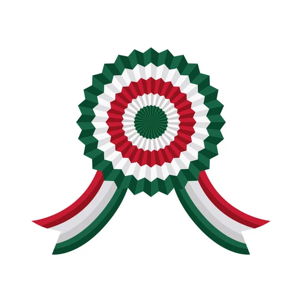 Drapeau Mexicain Dans Icône Médaille — Image vectorielle