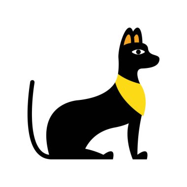 Mısırlı kültür kedisi geleneksel simgesi