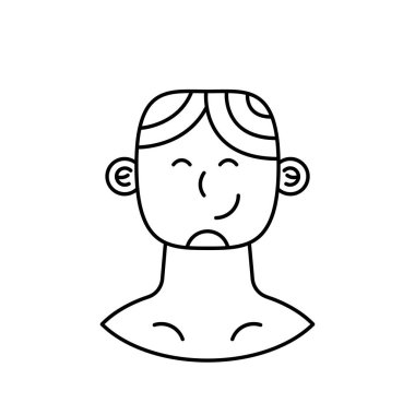 sarışın erkek avatar karakter simgesi