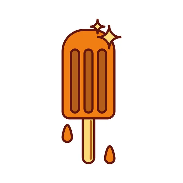 Orange Ice Cream Stick Product — Stockvektor