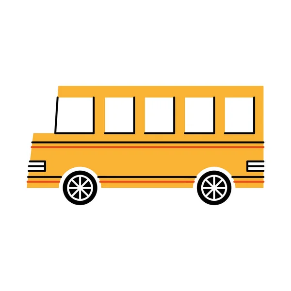 School Bus Mean Transport Icon — Stock Vector