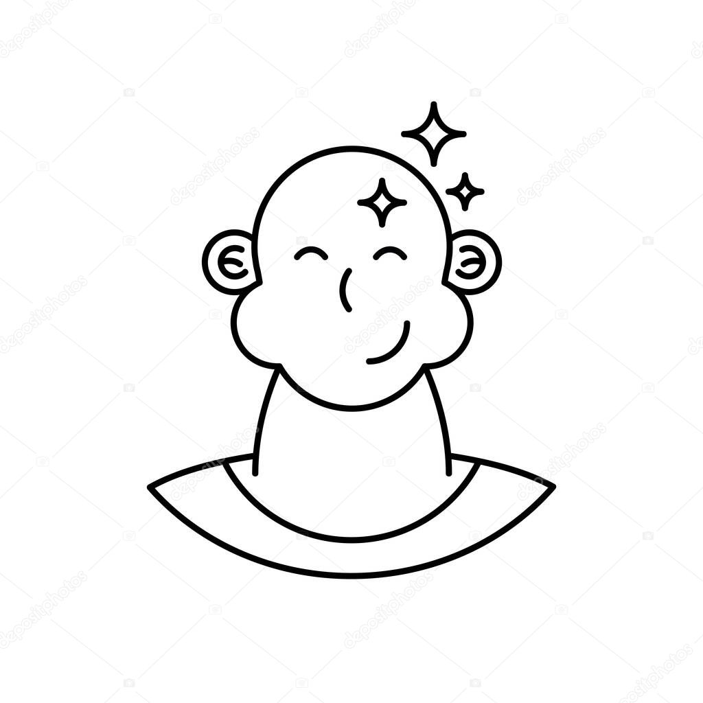 bald man avatar character icon