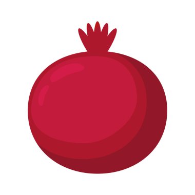 kırmızı taze nar sağlıklı simgesi