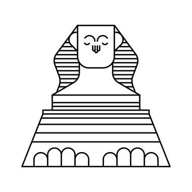 Giza 'nın ünlü simgesinin büyük sfenksi