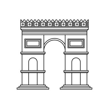 Arch of Triumph famous landmark icon