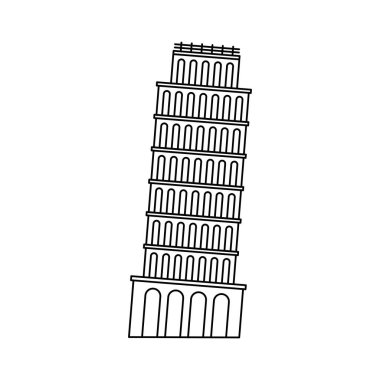 tower of Pisa famous landmark icon
