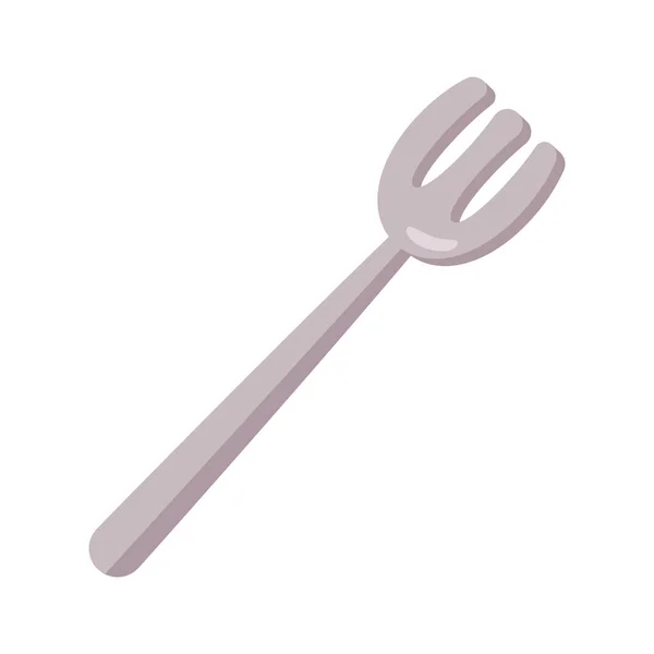 Fork Cutlery Tool Isolated Icon — Stock Vector