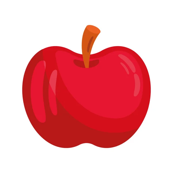 Jablko Čerstvé Ovoce Zdravá Ikona — Stockový vektor