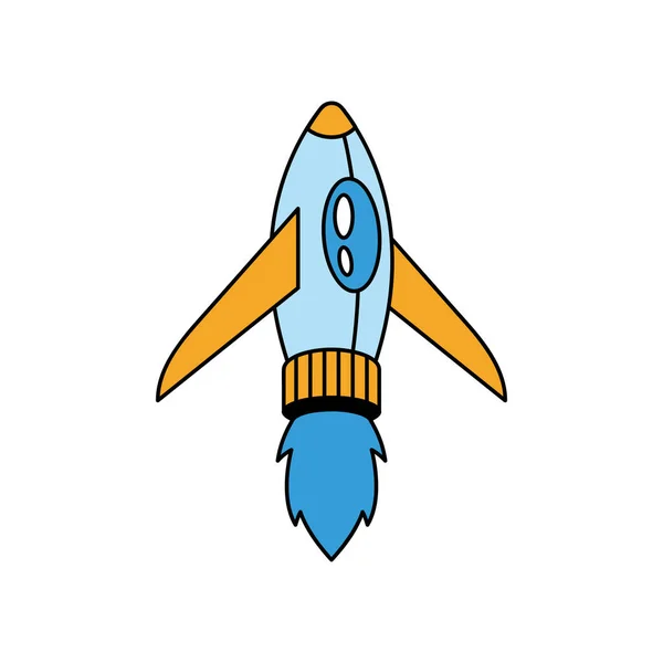 Cohete Lanzacohetes Espacio Icono Exterior — Vector de stock