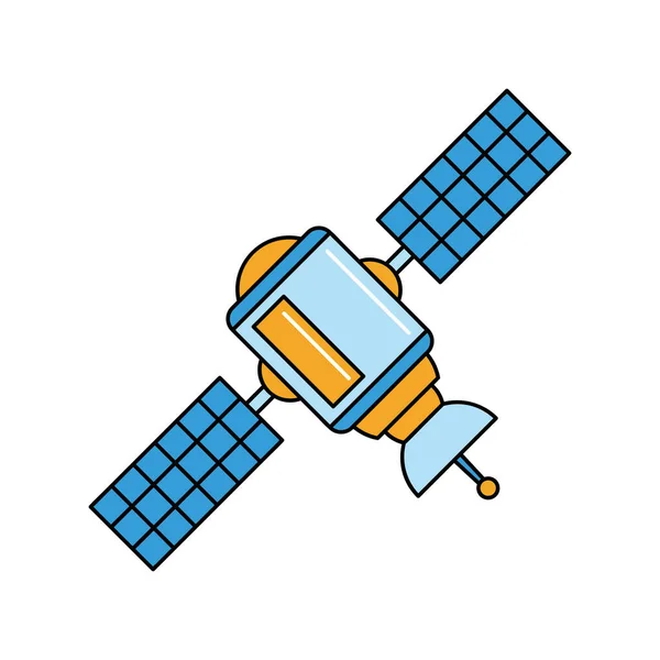 Satellite Diffusion Espace Icône Extérieure — Image vectorielle
