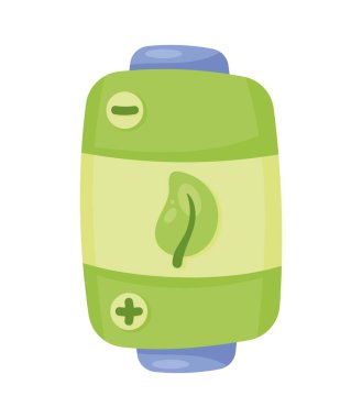 Yapraklı yeşil pil gücü